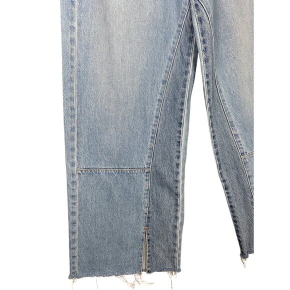 Old Navy Womens Jeans High Rise Baggy Wide Leg Size 4 Drapey Denim Boho Festival - Picture 4 of 10